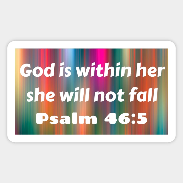 Bible Verse Psalm 46:5 Sticker by Prayingwarrior